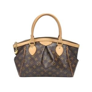 LOUIS VUITTON Monogram Tivoli Handbag Brown Logo